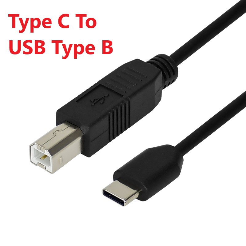 Type C Micro Usb To Usb Type B Host Otg Adapter Cable For Printer Shopee Malaysia