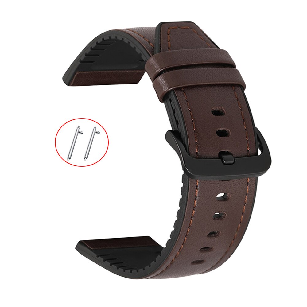 22mm strap For Fossil Gen 5 Carlyle HR Julianna HR Silicone Leather Band for Fossil Sport 43mm Q Explorist HR Gen 4 Belt Band