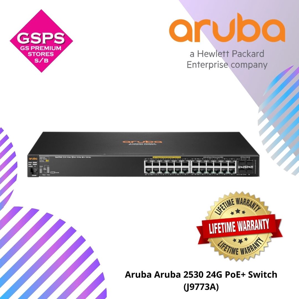 Aruba Aruba 2530 24G PoE+ Switch (J9773A) | Shopee Malaysia