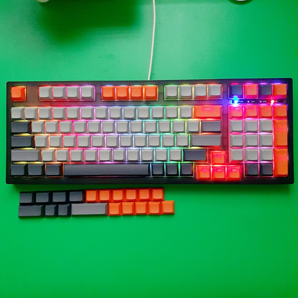 Dsa PBT Keycap set 117 keys without printed characters used for 96 ...