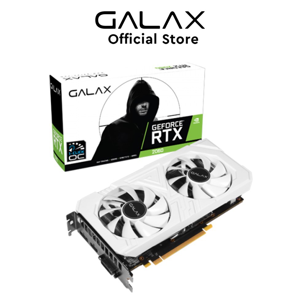 GALAX GEFORCE® RTX 2060 EX WHITE(1-CLICK OC) 6GB GDDR6 192-BIT DP/HDMI/DVI-D  - 26NRL7HPY3EW-60EXW1C | Shopee Malaysia