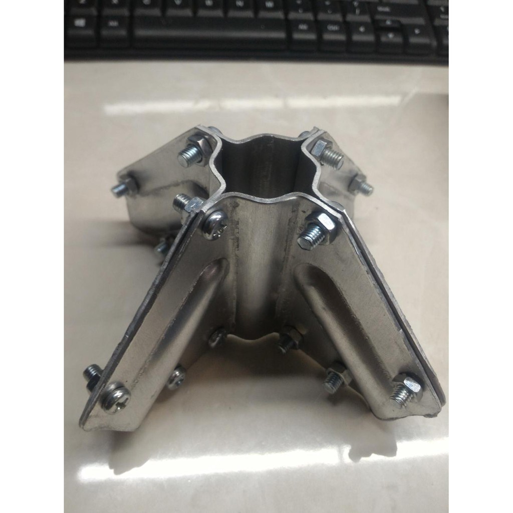 Radial BRACKET Mustache Antenna V2R Plate PLUS Bolt (For 1 inch Pipe ...
