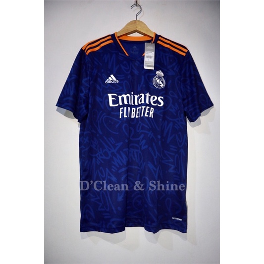 Jersey Original Real Madrid Away 2021/2022 Adidas H40942 | Shopee Malaysia