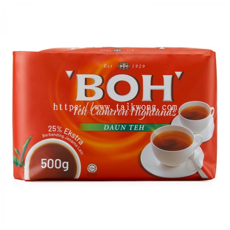 (500g) Boh Teh Cameron Highlands Daun Teh Tea Leaves 25% Ekstra ...