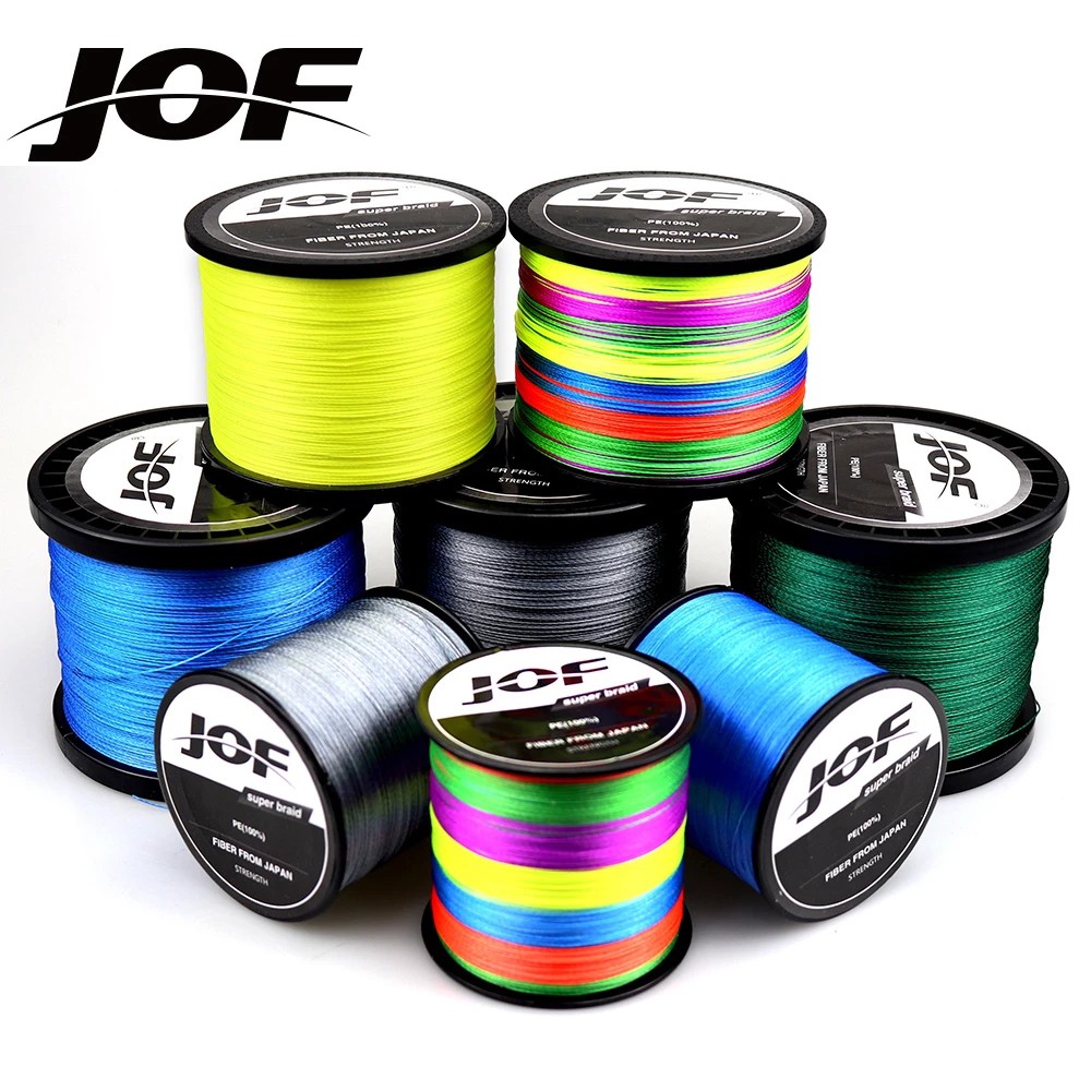 JOF 100M 300M 8 Strands Braided Fishing Line Tali Pancing Multi-colors ...