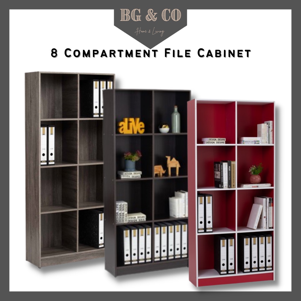 EKO 8 Hole File Cabinet Display Cabinet Display Rack Bookcase Book Rack ...
