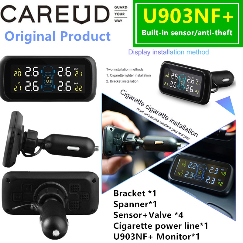 Universal Car TPMS Tire Pressure Monitoring System Display Internal ...