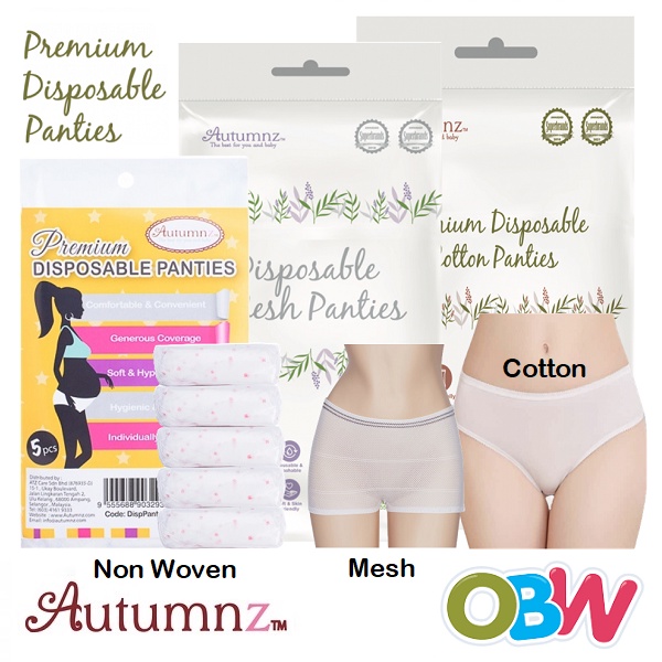 Autumnz - Premium Disposable Panties (5pcs/pack) / Premium Disposable  Cotton Panties (4pcs/pack) - Moms Precious