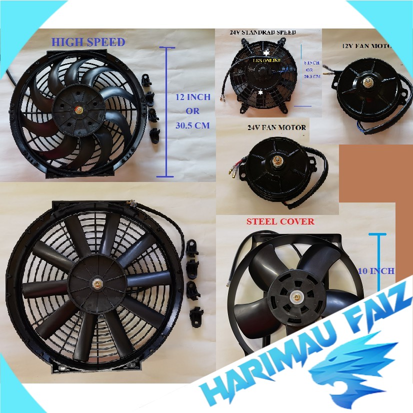 High Speed Car / Lorry Condenser Cooling Cooler Fan Motor Aircond ...