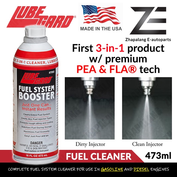 Lubegard Fuel System Booster Cleaner 3 In 1 473ml Injector DIG PFI Petrol Diesel Engine Additive