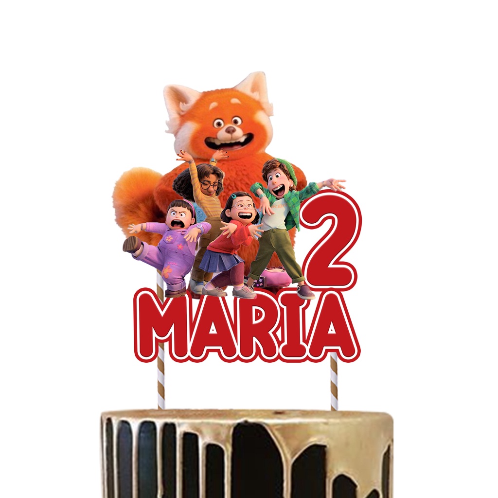TURNING RED CAKE TOPPER | Shopee Malaysia