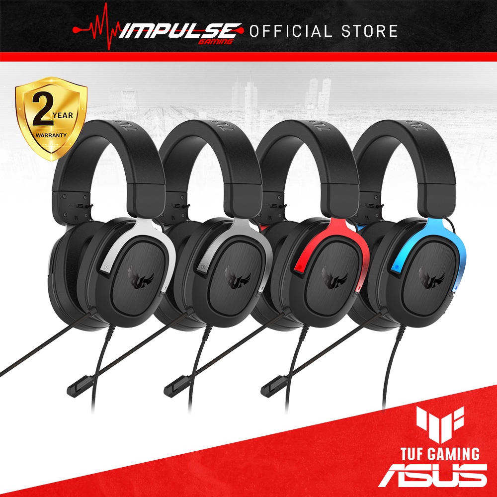 ASUS TUF Gaming Headset H3 with Surround Sound for PC, PS4