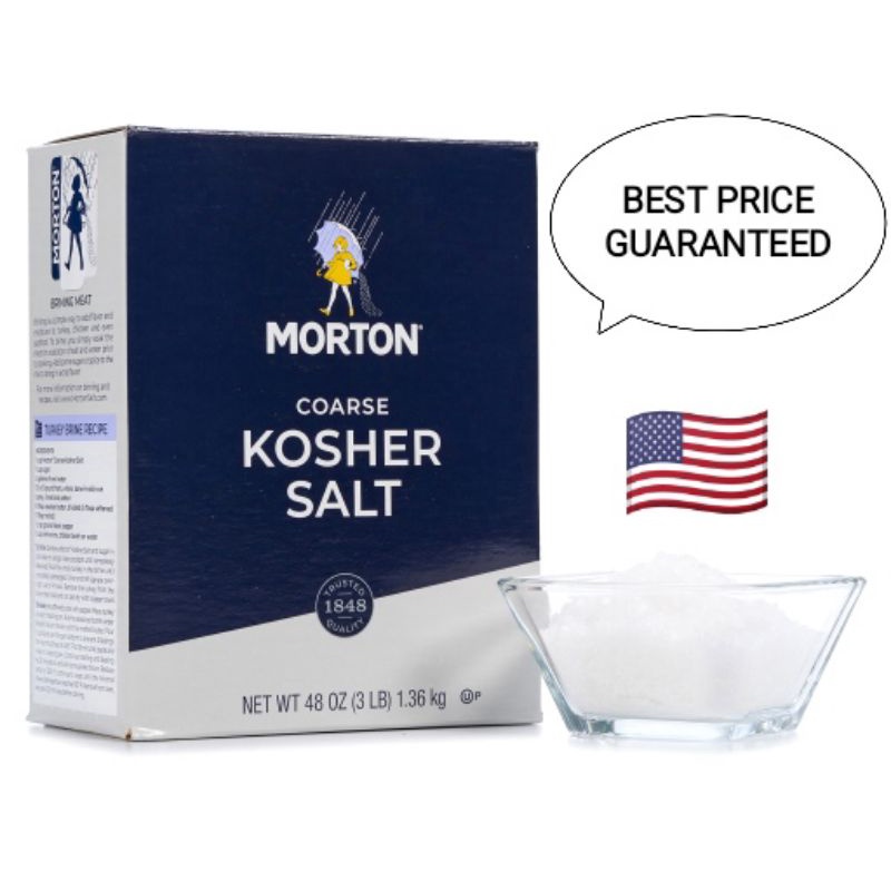 Morton Coarse Kosher Salt 48oz (1.36KG) imported from the USA 🇺🇸