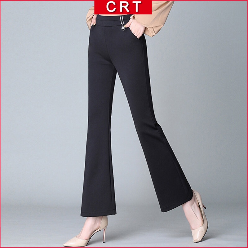 CRT Wide leg pants Seluar Perempuan Slack Panjang Wanita Murah Celana ...