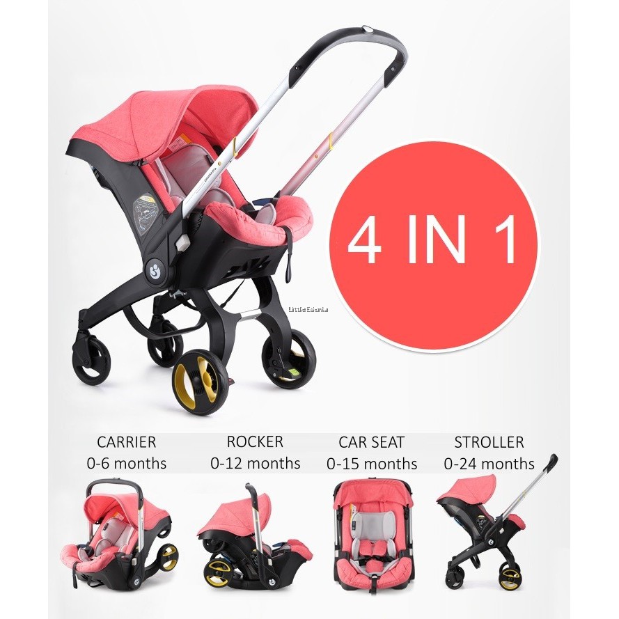 YOYA 4 IN 1 CAR SEAT STROLLER 4 Functions Stroller Car Seat Carrier Rocker Shopee Malaysia