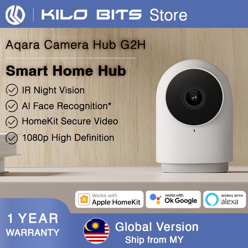 Aqara Gateway Zigbee Smart Home Camera Monitor Security Hub 2 in 1 G2H With  Night Vision 1080P HD For Iphone's Homekit