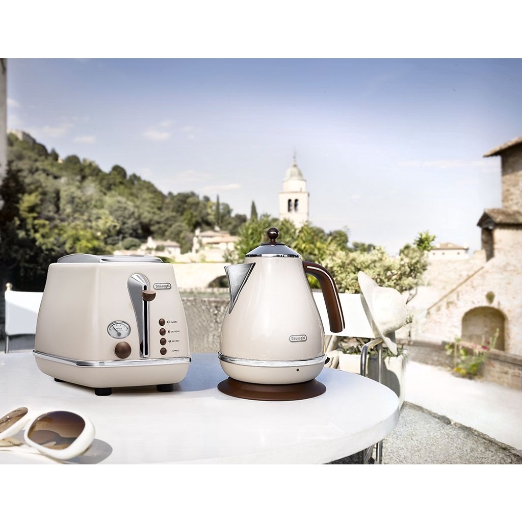 Delonghi KBOV2001 Icona Vintage Series Pastel Cream / Olive Green