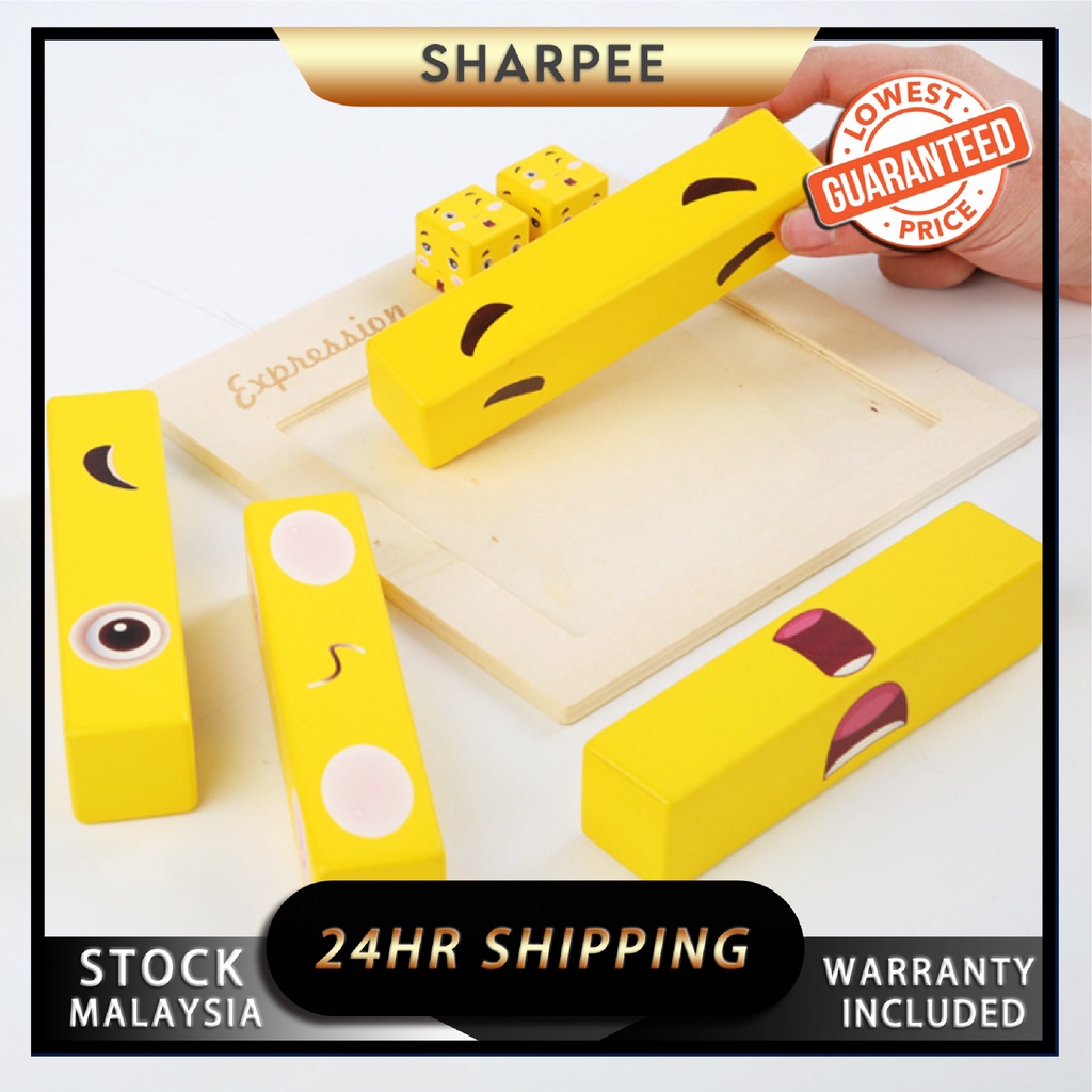 Expressions Emoji Block Puzzle Large Game Fun Educational Building