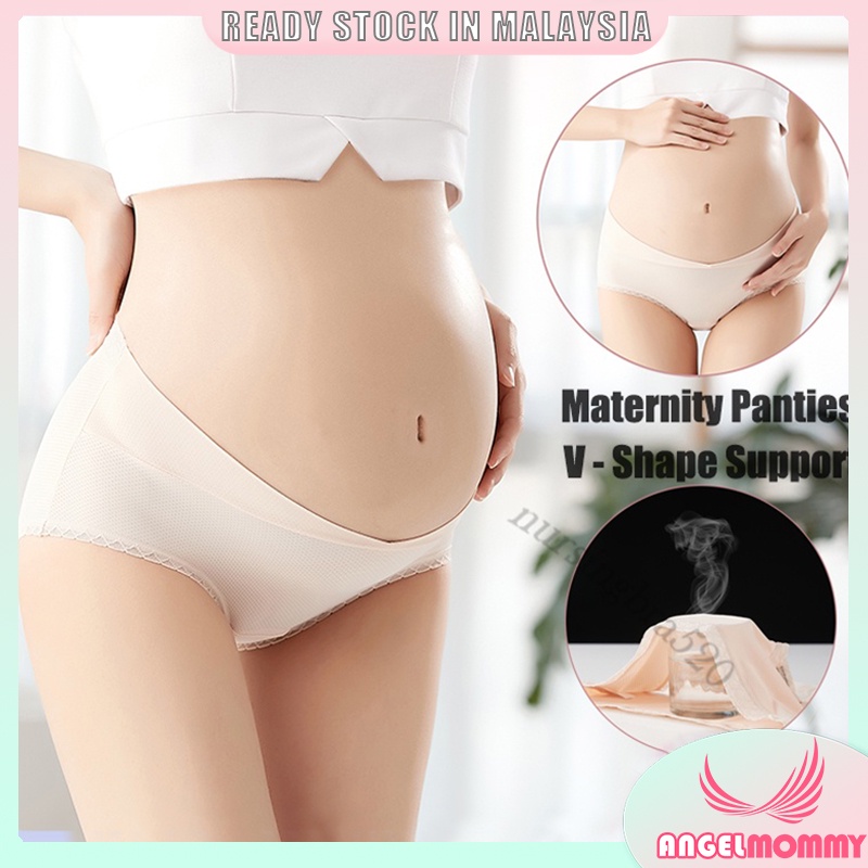 Maternity Panties Low waist Pregnancy Underwear Breathable V-Shape Support  Briefs Pants 9090