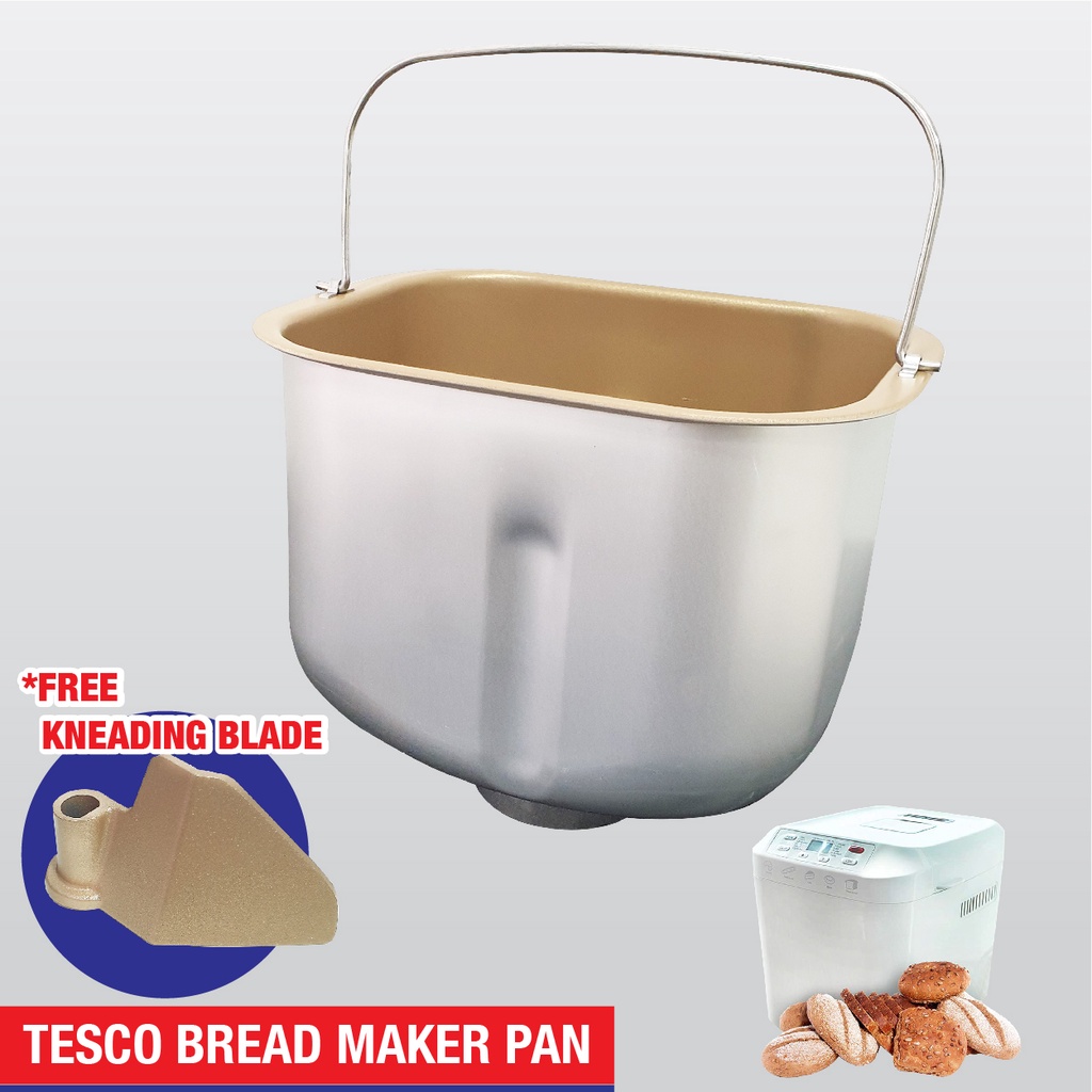 Tesco Bread Maker Pan Spareparts, Inner Pan, Spareparts, Free Kneading Blade, Ready Stock, High Quality, Loaf Bucket
