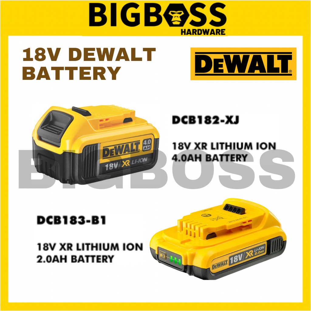 Dewalt 18v Xr Li Ion Battery 20ah And 40ah Accessories Ready Stock