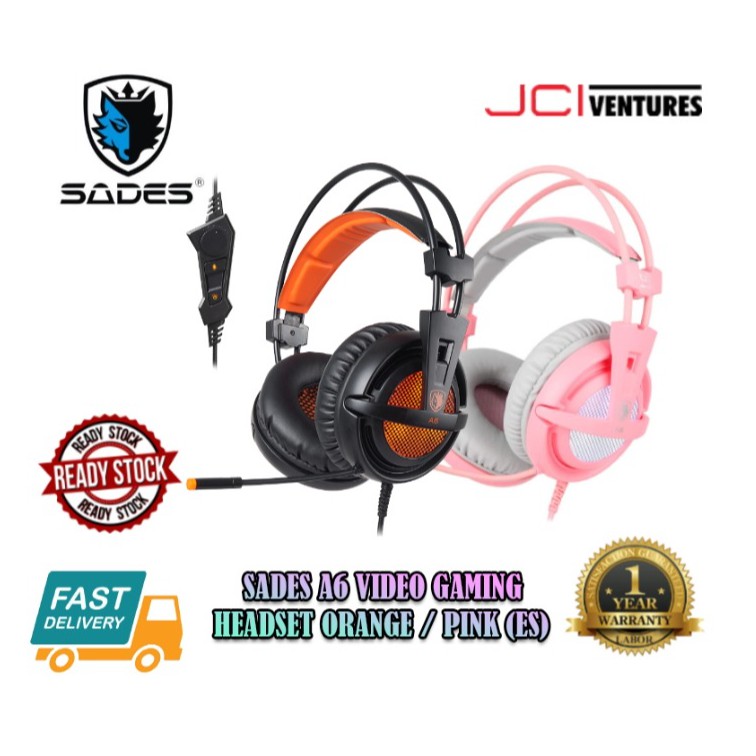 Sades A6 Video Gaming Headset Shopee Malaysia