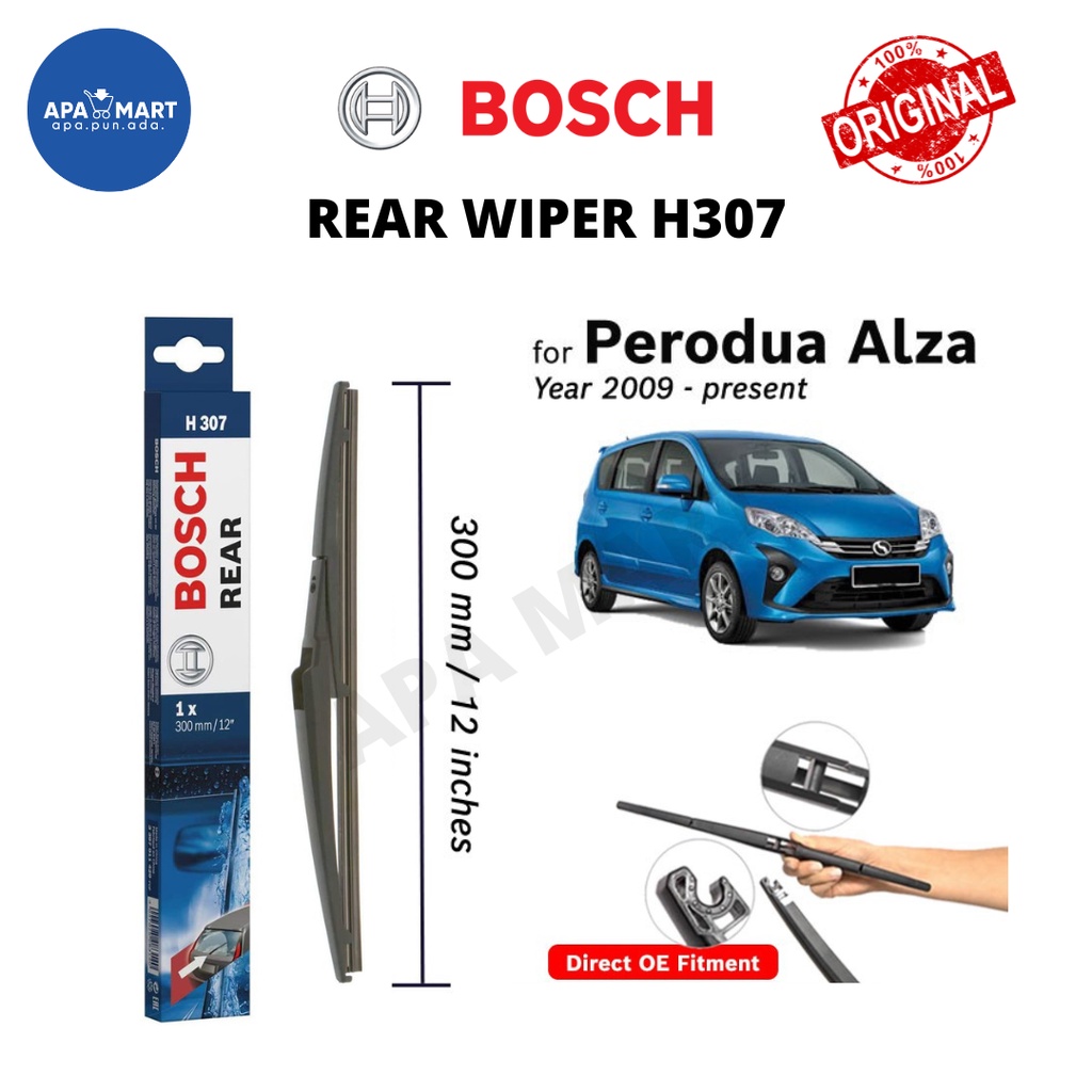 Genuine Bosch Rear Wiper H307 for Perodua Alza (Year 2009-Present ...