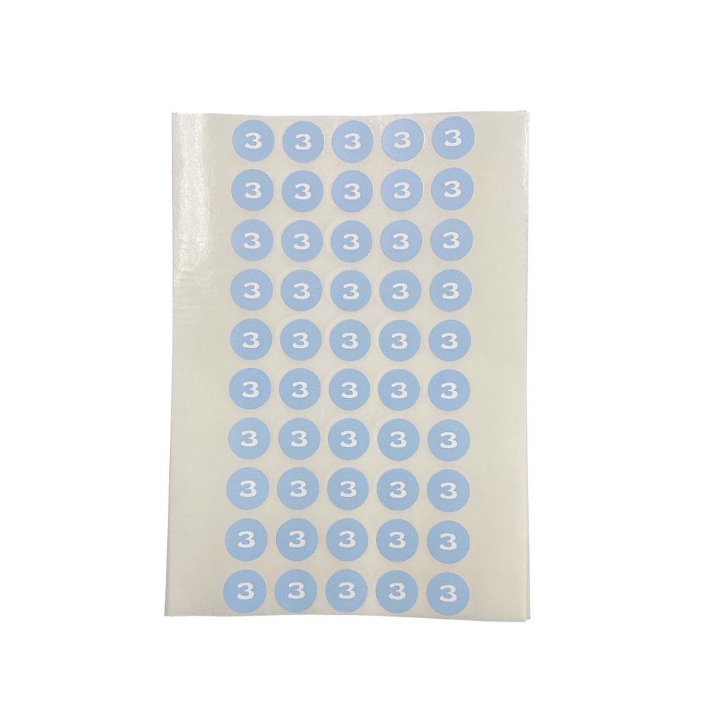 Round Numbering sticker / Nombor sticker / Color number sticker ...