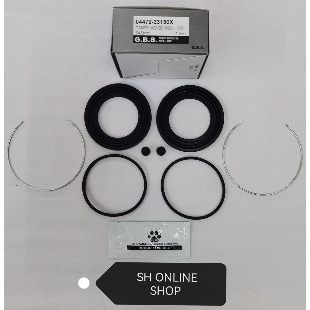 Front & Rear Disc Brake Caliper Repair Kit for Toyota Camry ACV30 Wish ...