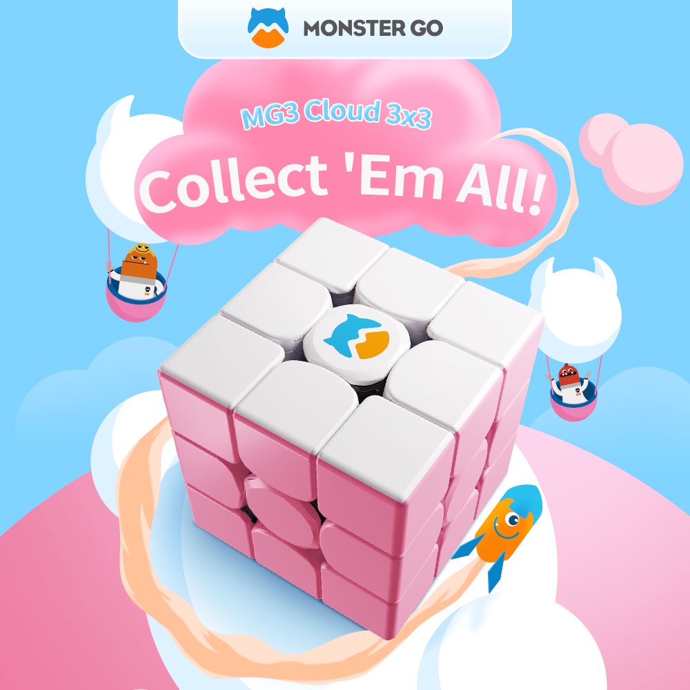 Monster Go 3x3 Cloud Trainer Cube MG Cube Regular Puzzle Education Toy ...