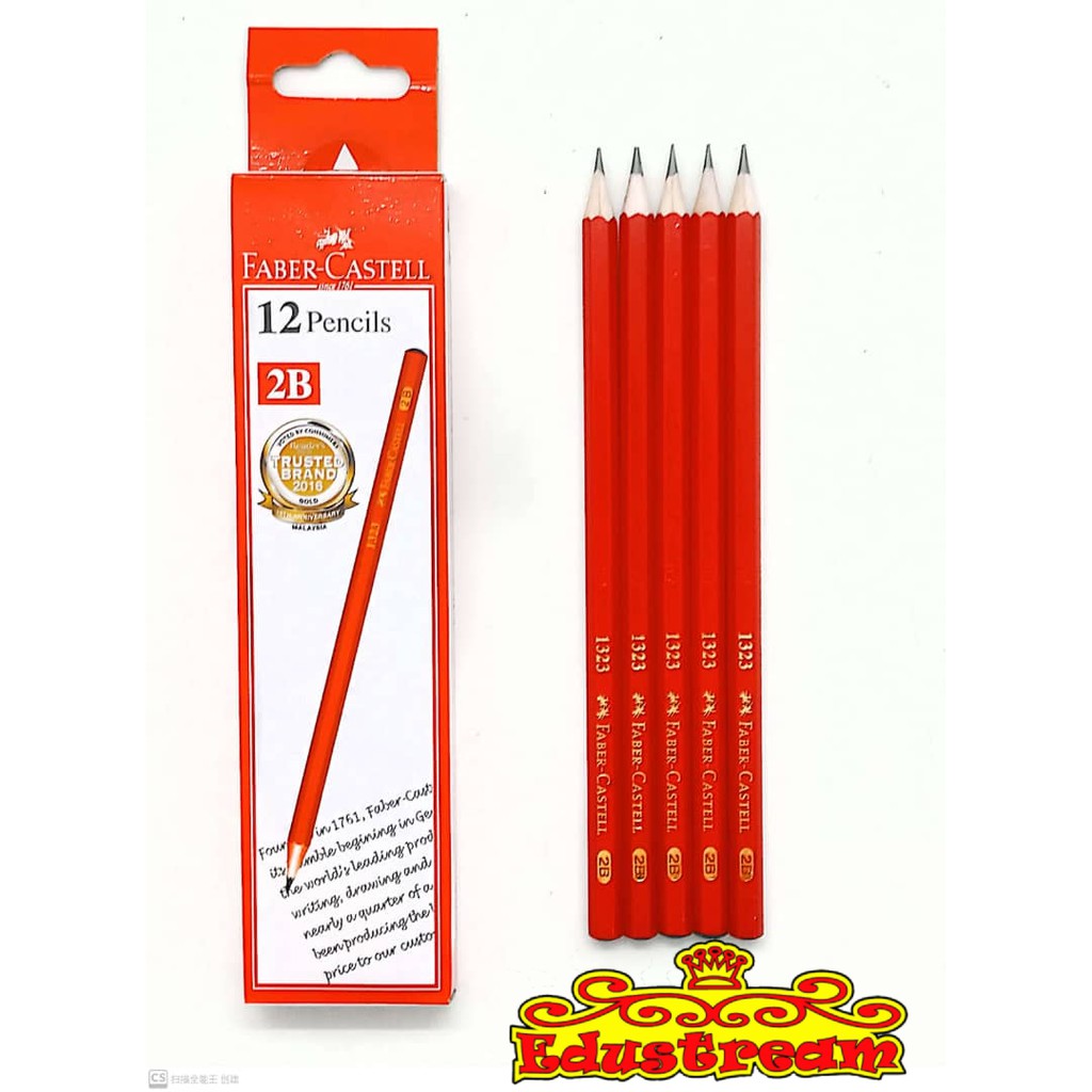 READY STOCK!! Faber Castell 2B Pencils 12 Pcs (1 Box) | Shopee Malaysia