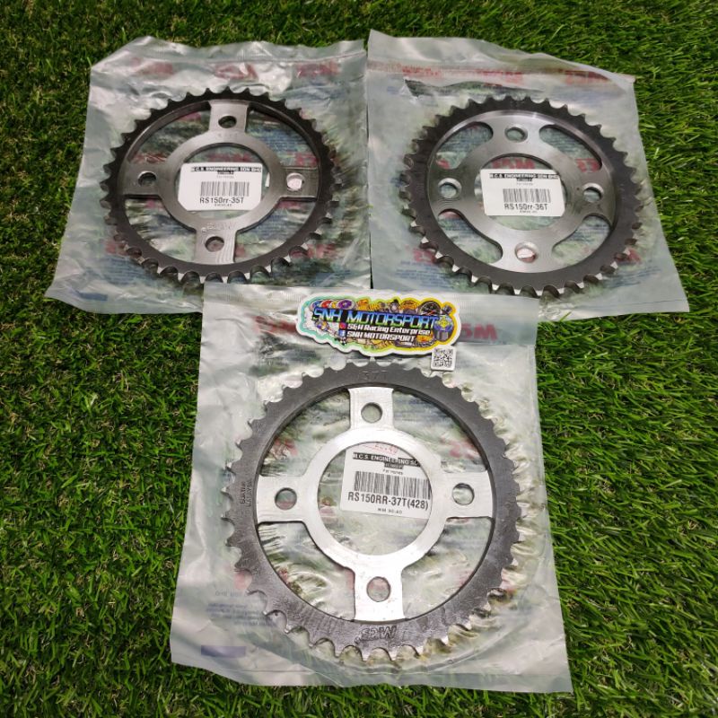 MCS Rear Sprocket 428 For RS150 (35T / 36T / 37T) | Shopee Malaysia