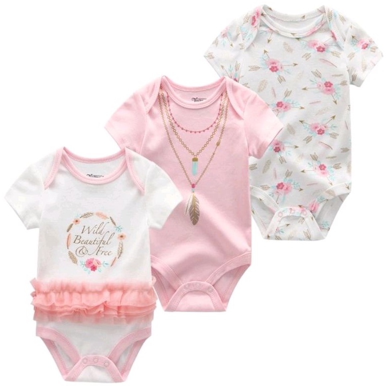 Baby Rompers 100% Cotton (as shown in picture) | Shopee Malaysia