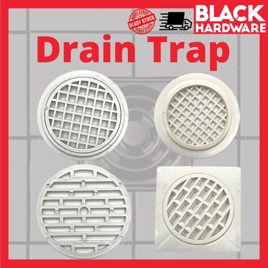 Black Hardware Garden Drain Trap Cover Bathroom Tandas Block Dust Fall