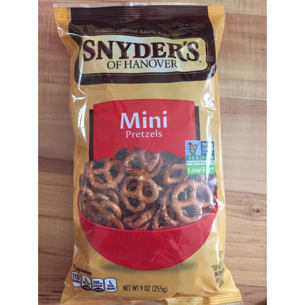 SNYDERS OF HANOVER Mini Pretzels From USA (255g) {Halal} Shopee Malaysia