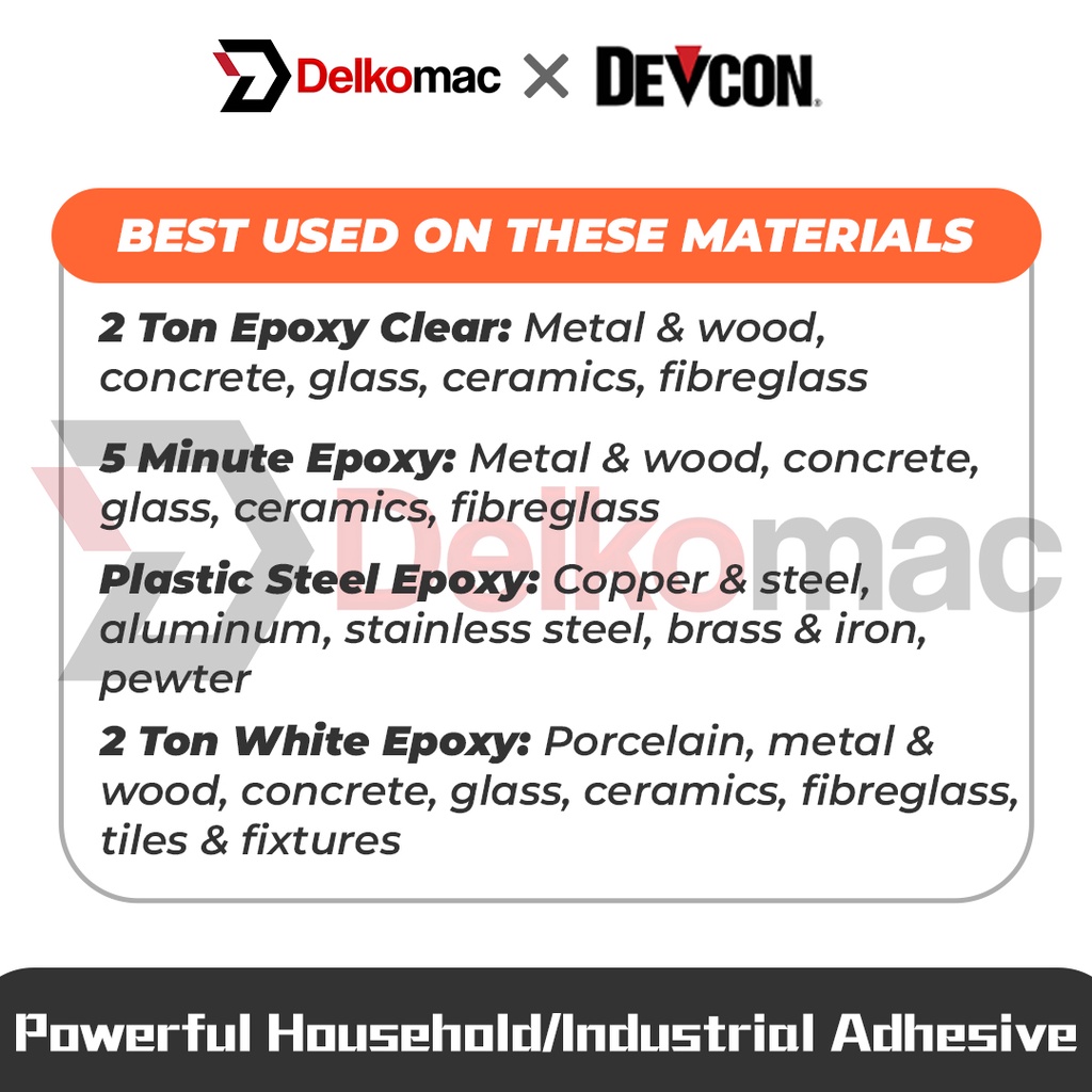 DEVCON Epoxy Adhesive - Plastic Steel/2 Ton White/2 Ton/5 Minutes ...