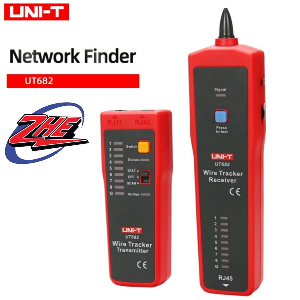 UNI-T UT-682 RJ11 RJ45 WIRE TRACKER LINE FINDER TELEPHONE WIRE TRACKER ...