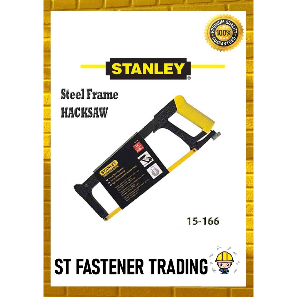Stanley Steel Frame Hacksaw 15-166-22 | Shopee Malaysia