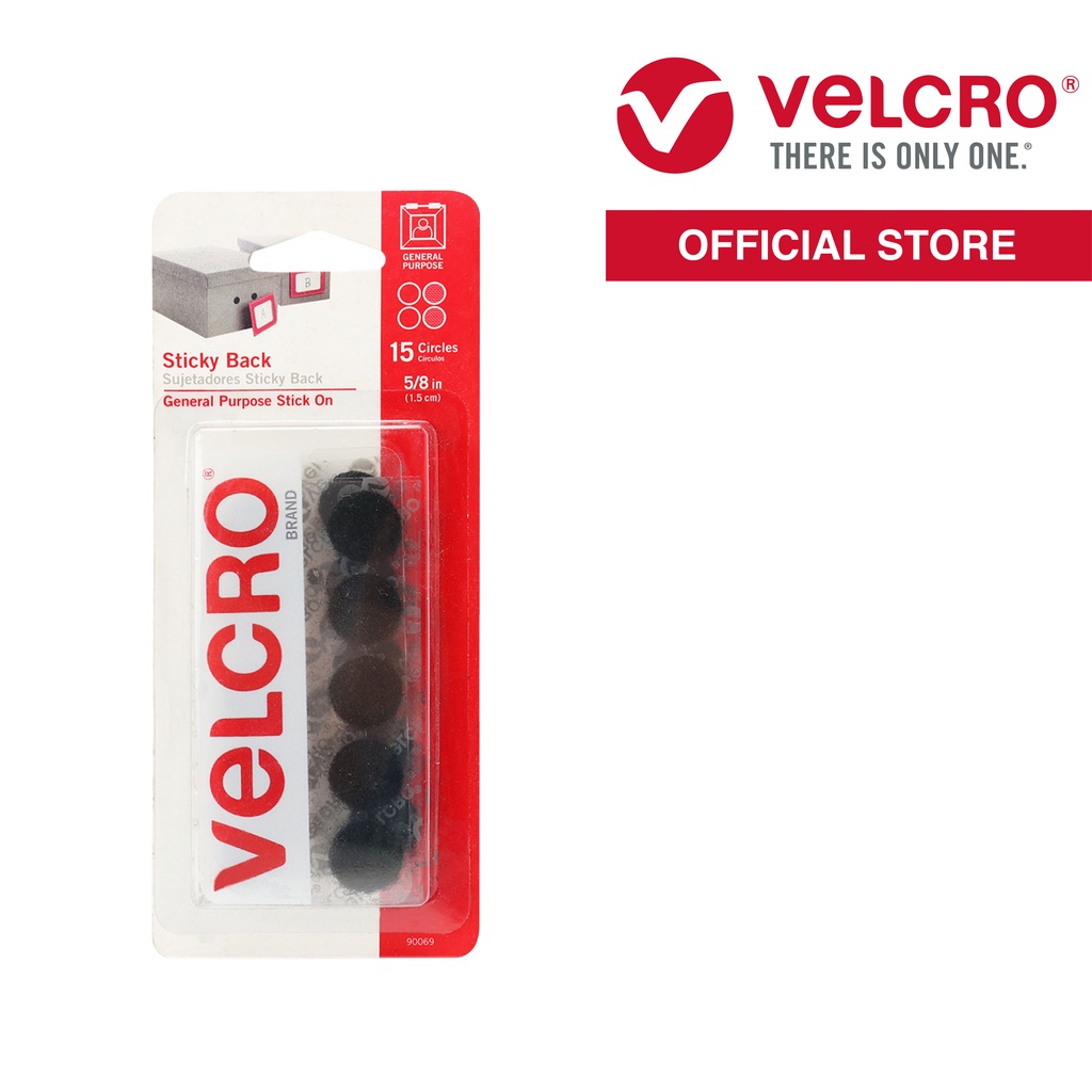 VELCRO General Purpose Sticky Back Fastener 15s Regular Strength Circle ...