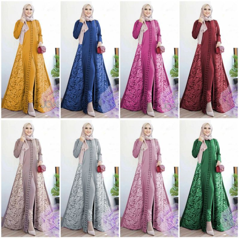 Victory - Joanna Set | Maxi Gamis Dress Pants Women 2in1 Hijab Casual ...