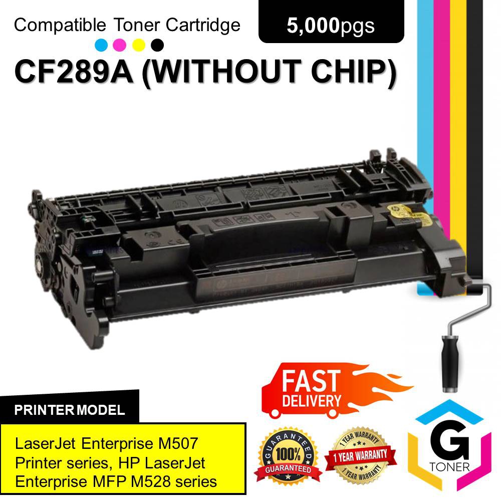 Compatible HP CF289A 89A (Without Chip) Black LaserJet Toner Cartridge