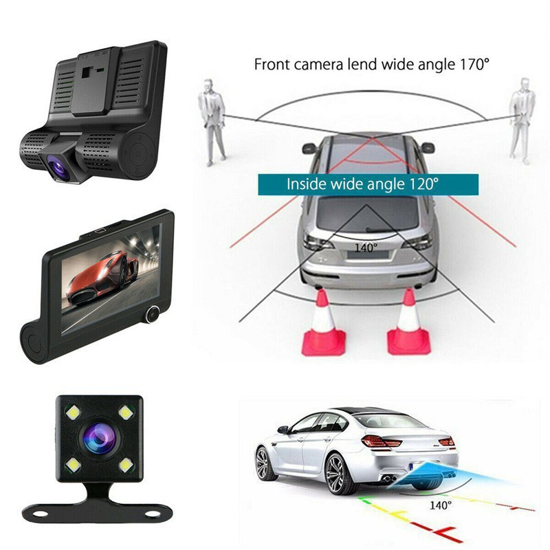 PROMO 2023 ETTRO 64GB 3 in 1 Dash Cam Car Camera DVR HD 1080P 170 Wide ...