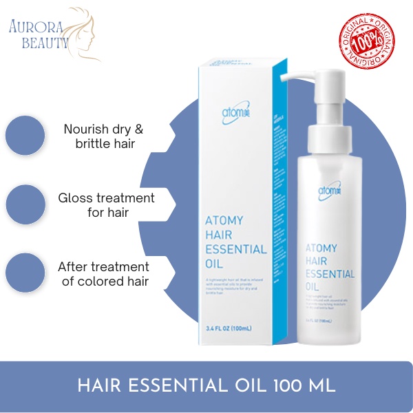Atomy Hair Essential Oil 100ml lightweight hair oil infused with essential oils for moisture