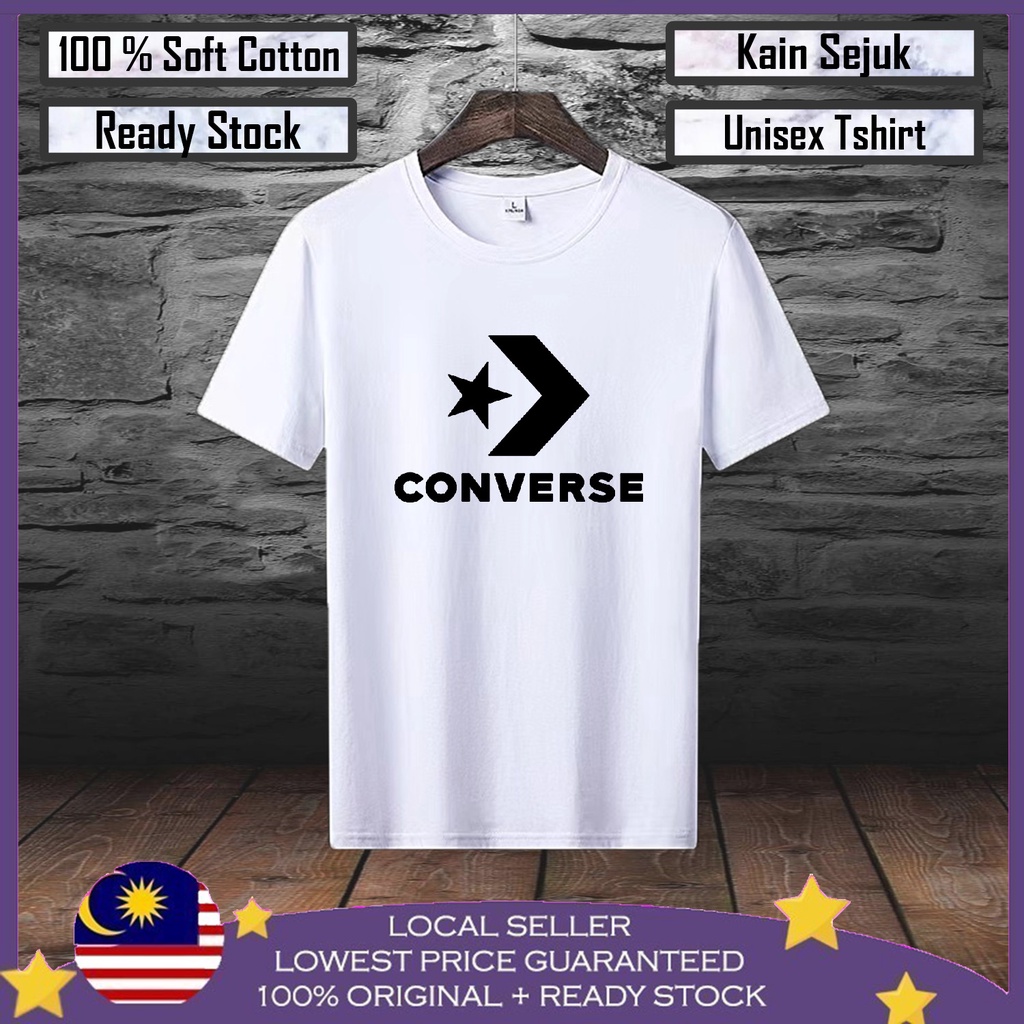 70 Mega Sales CONVERSE ALL STAR TSHIRT BAJU LELAKI UNISEX