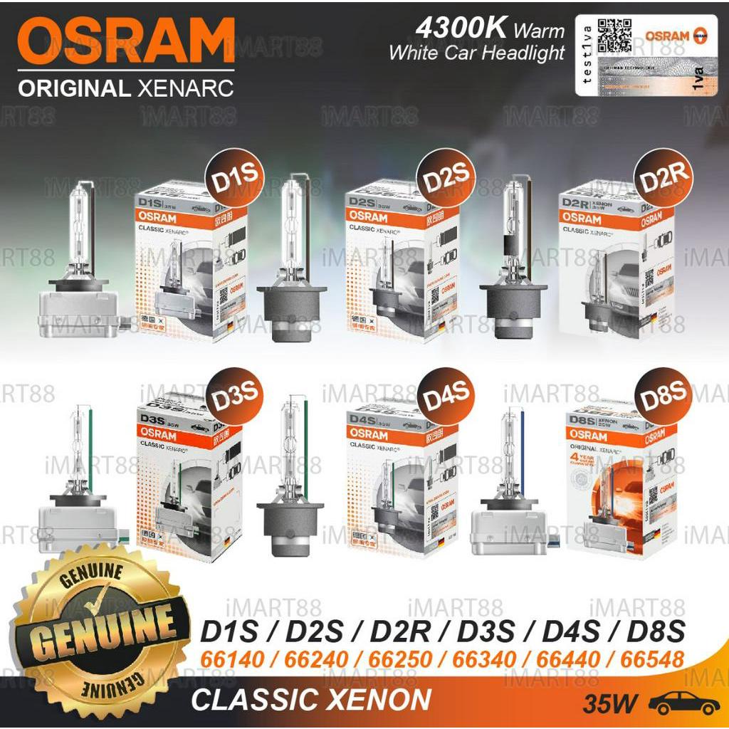 D3S: Osram 66340CLC OEM Classic HID Xenon Bulbs | Pack of 2