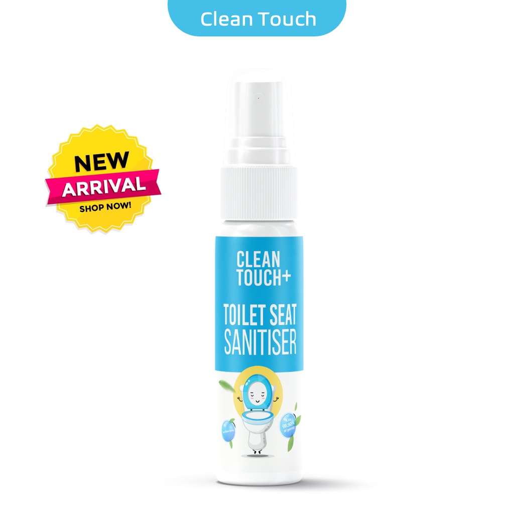 Clean Touch + Toilet Seat Sanitiser Spray Travel Size 60ml Shopee