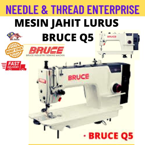 MESIN JAHIT LURUS Q5 (ORIGINAL) / BRUCE Q5 SEWING MACHINE HEAD ONLY
