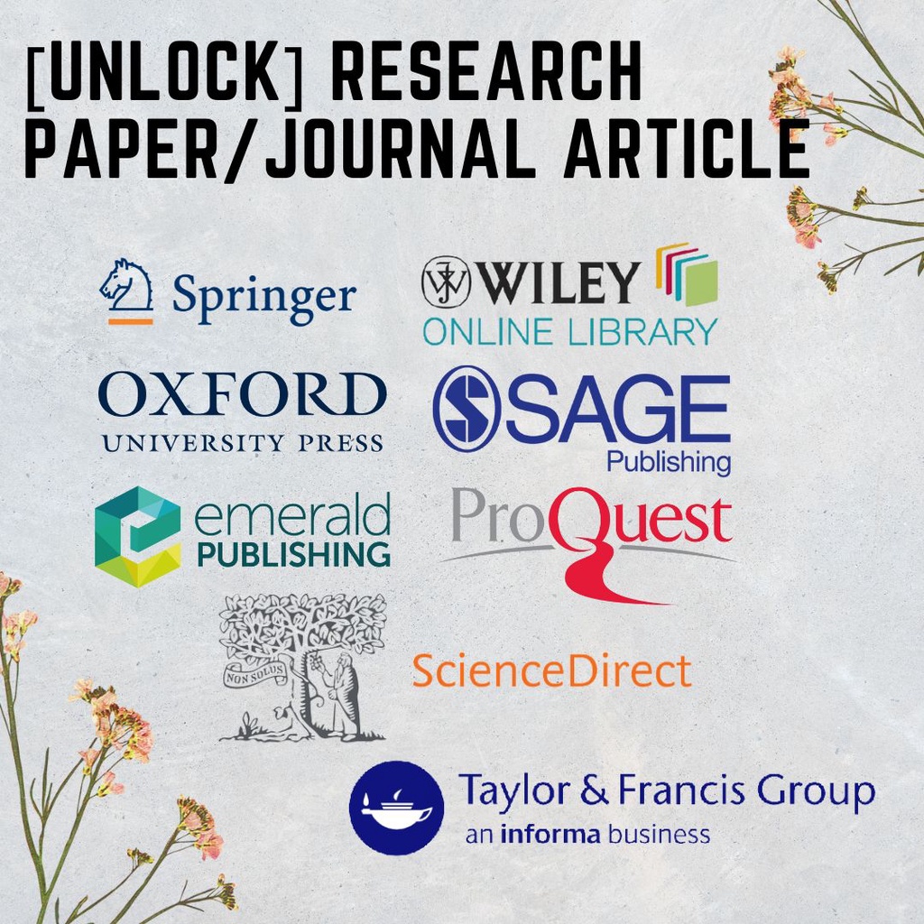 Ebook Research Paper Journal Article Unlock [ScienceDirect/Springer
