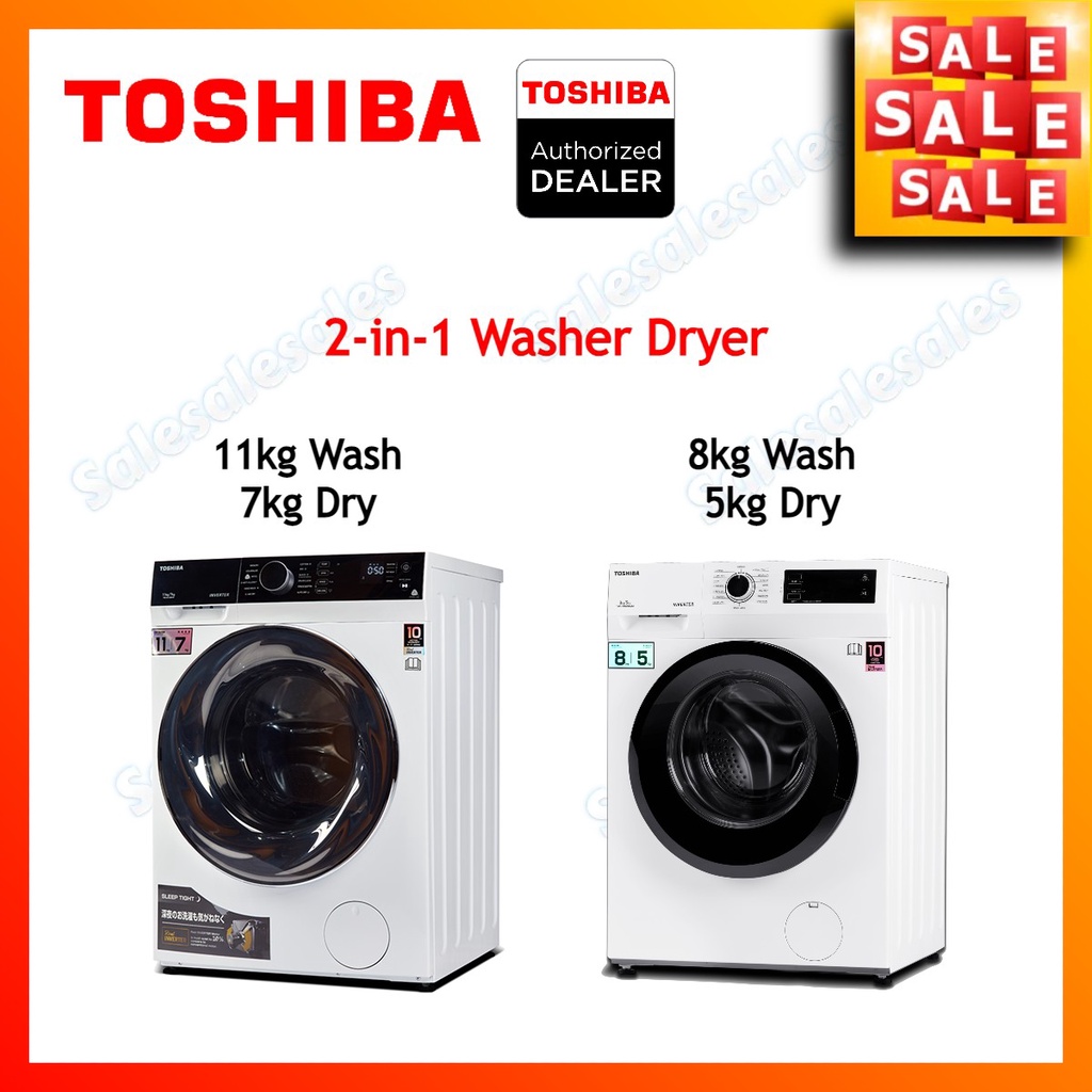 Toshiba 2 in 1 Inverter Washer Dryer TWD BJ120M4M TWD BK90S2M