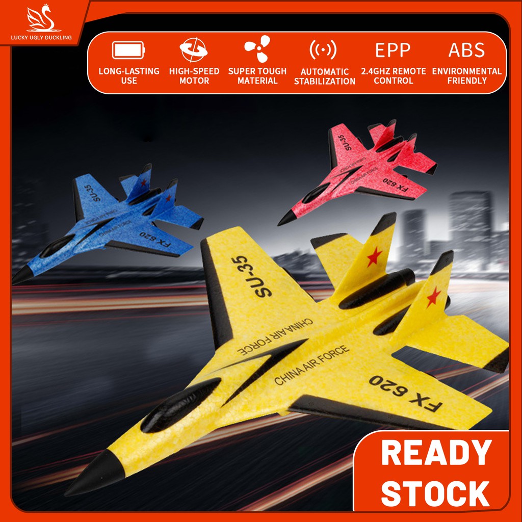 【READY STOCK】RC airplane Drone Remote Control Airplane 2.4G Fighter